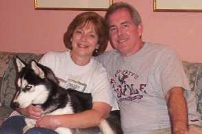 Holly was turned into rescue after the father of the family died suddenly.  She has since been adopted by the Daileys who had also adopted Blue