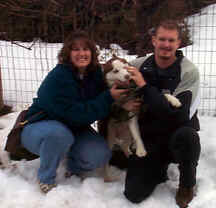 Morris have found a new family with Kim and Steve after being turned into the shelter as a stray in Philadelphia.