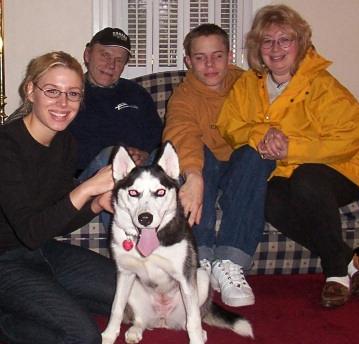 From a owner that could not deal with siberian huskies to a family that loves her dearly, its Nikki.