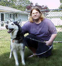 Princess was turned into a rescue by a man who lost everthing due to drinking.  This dog has made a best friend with Ryan and is very happy.