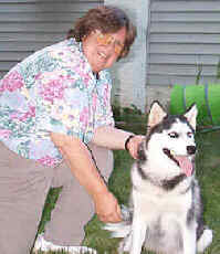 Saki was too much for her family and had very little training so she was a bad puppy.  Kathy still has great stories about Saki being bad but will never give her up!